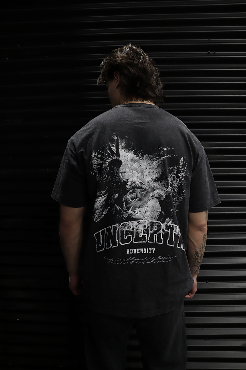 UC010 Phantom Oversized Tee - Black Wash