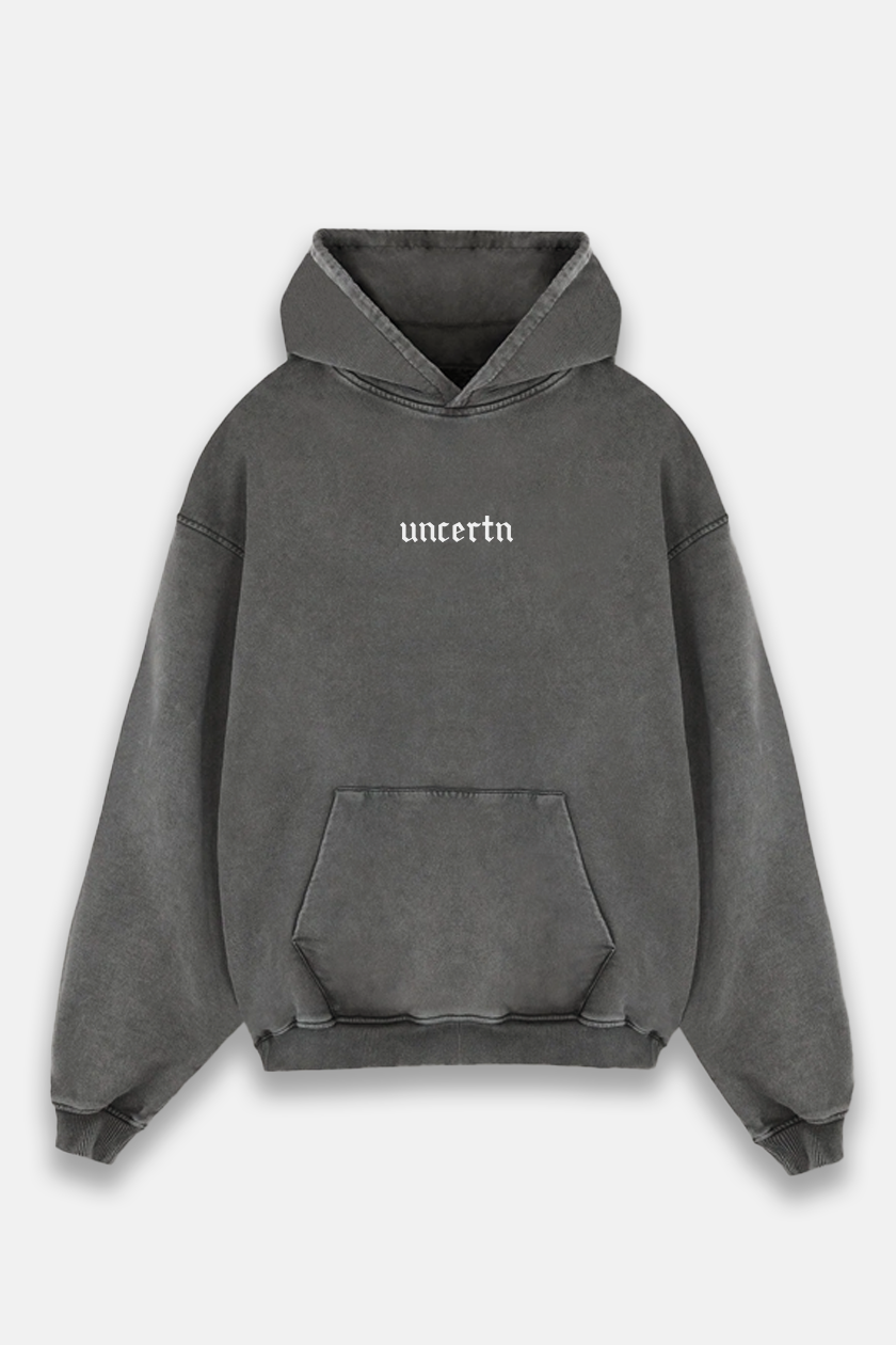 UC010 Phantom Oversized Hoodie - Grey Wash
