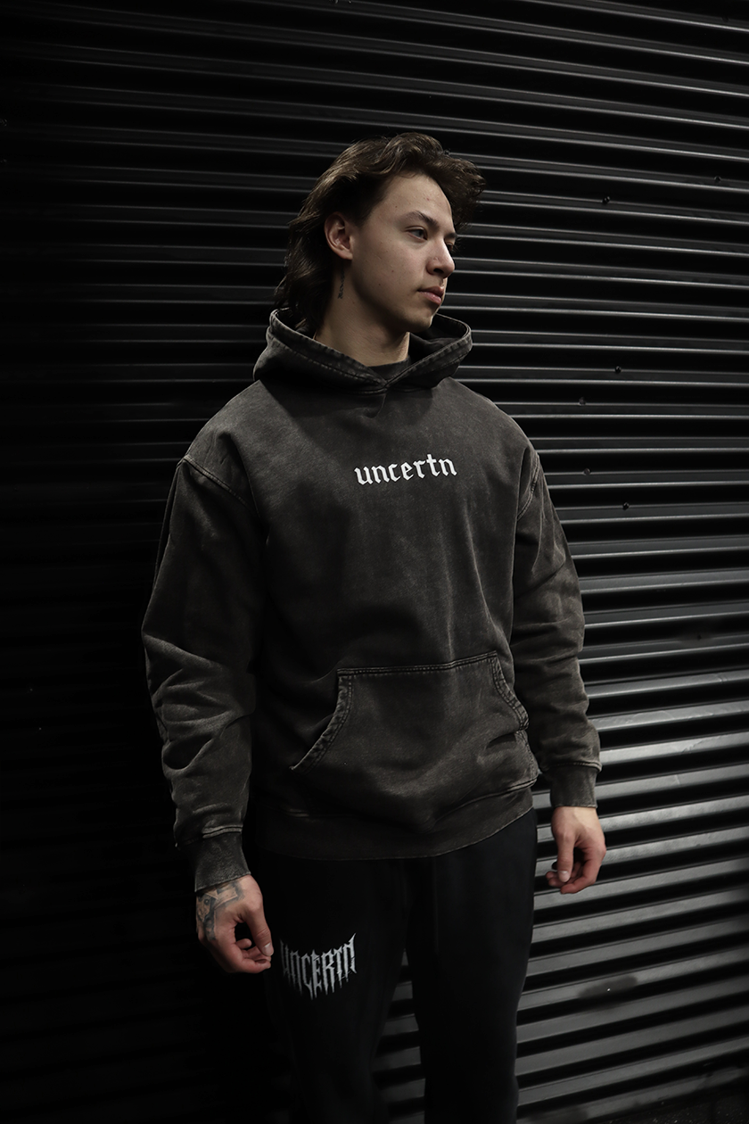UC010 Phantom Oversized Hoodie - Grey Wash