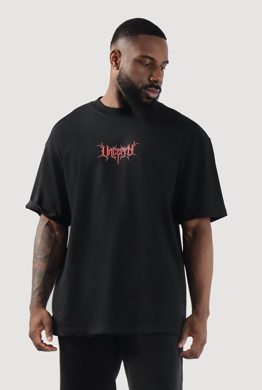 UC038 Obsidian Oversized Tee - Black