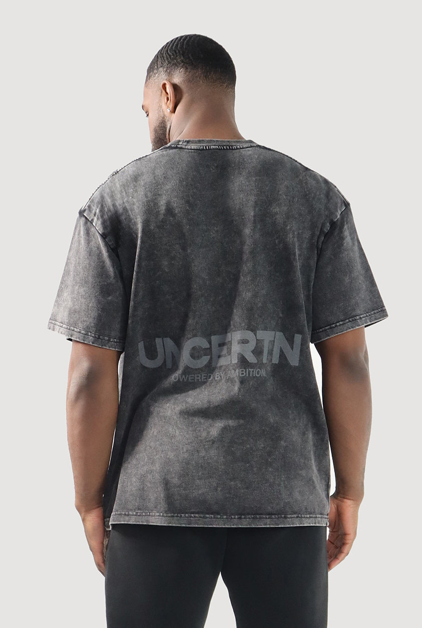 UC041 Foundation Oversized Tee - Black Wash