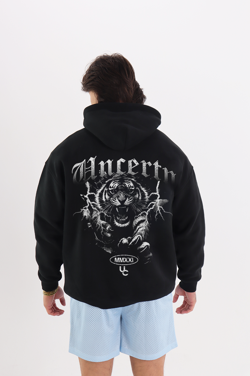 UC014 Reign Oversized Hoodie - Black