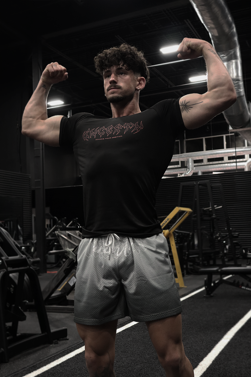 UC08 Resurgence Compression Tee - White/Black