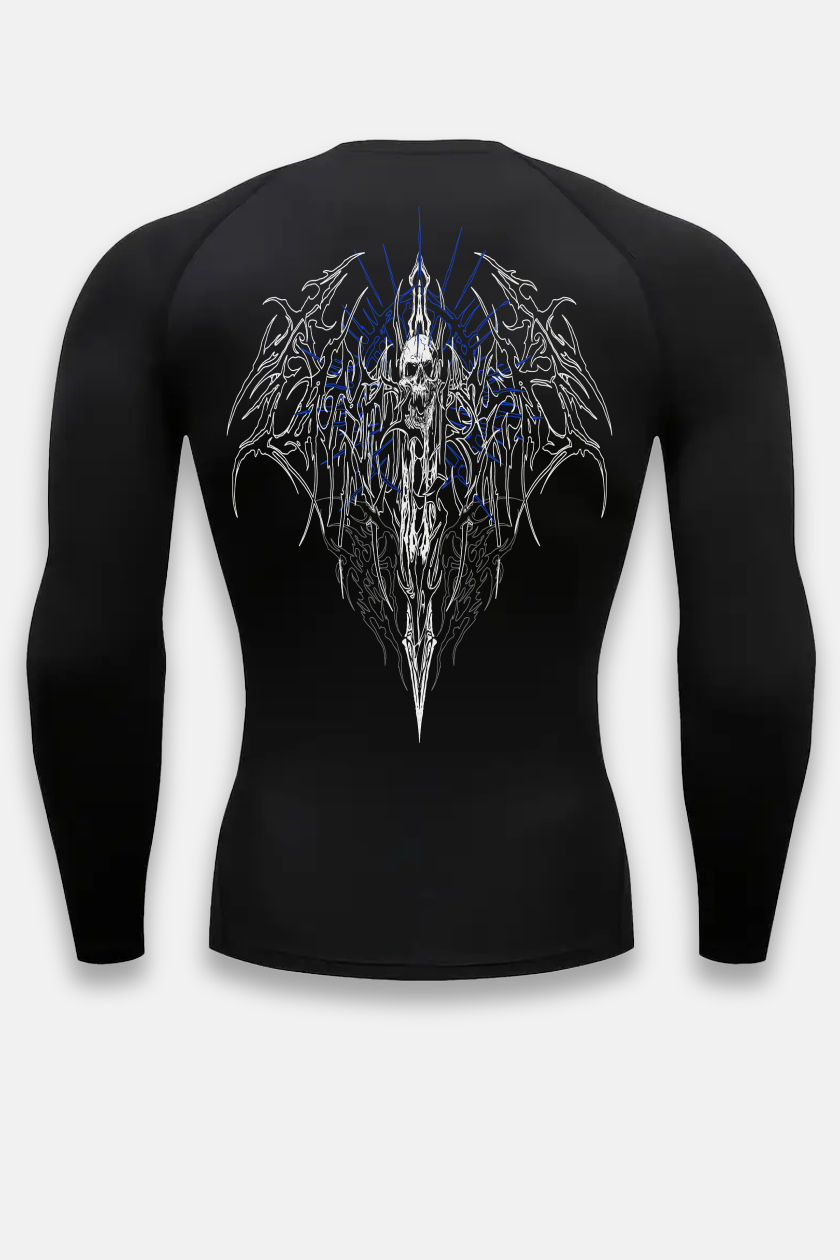UC046 Void Compression Longsleeve - Black/Blue