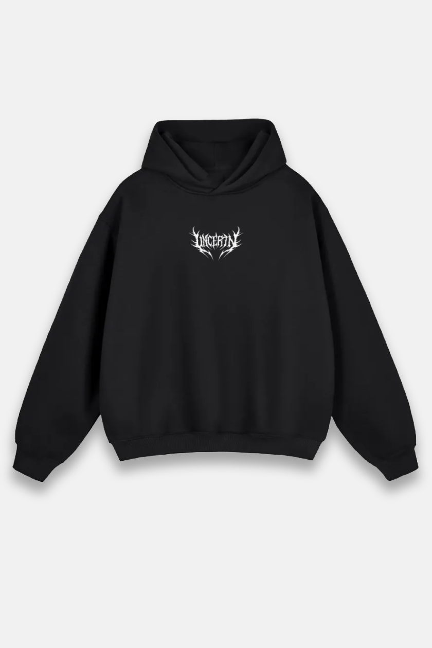 UC039 Wraith Oversized Hoodie - Black