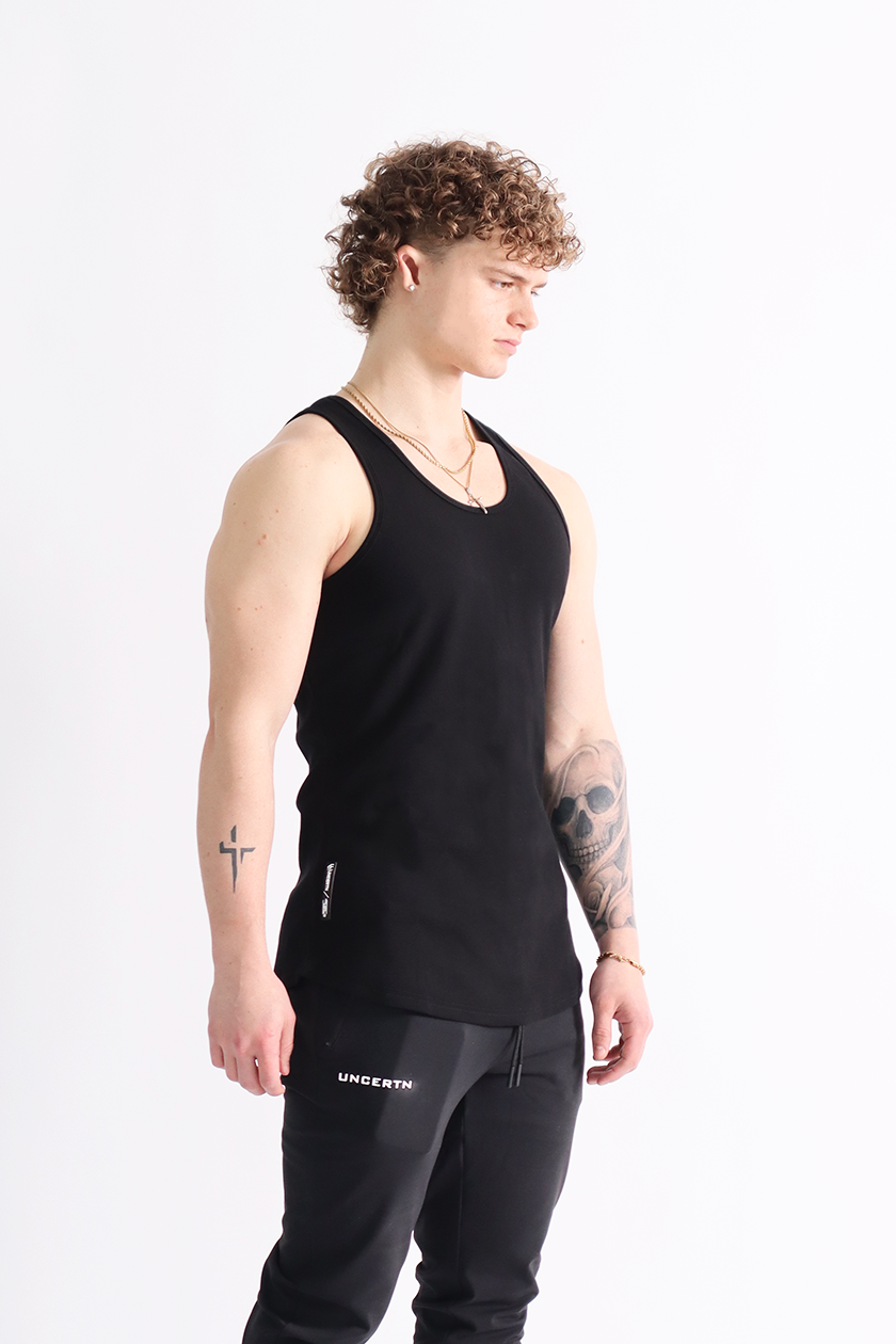 UC01 Arrival Ribbed Scoop Tank - Black