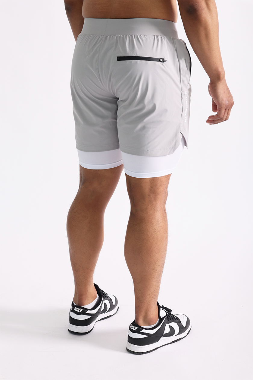 UC04 Arrival Compression Shorts - Light Grey