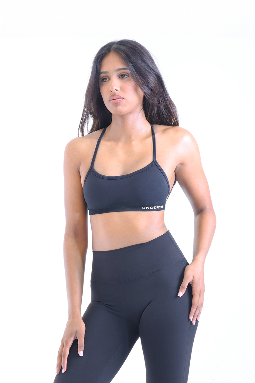 UC025 Align Strappy Sports Bra - Black