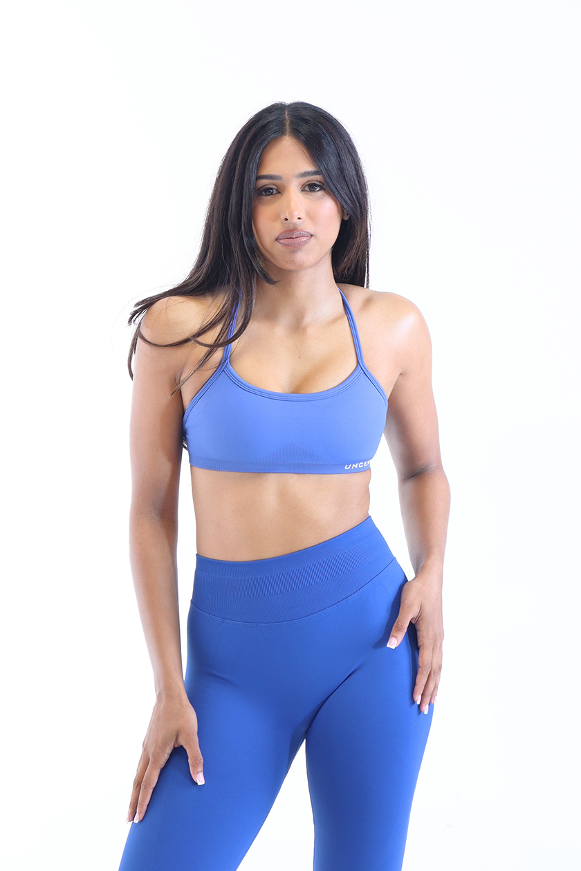 UC025 Align Strappy Sports Bra - Electric Blue