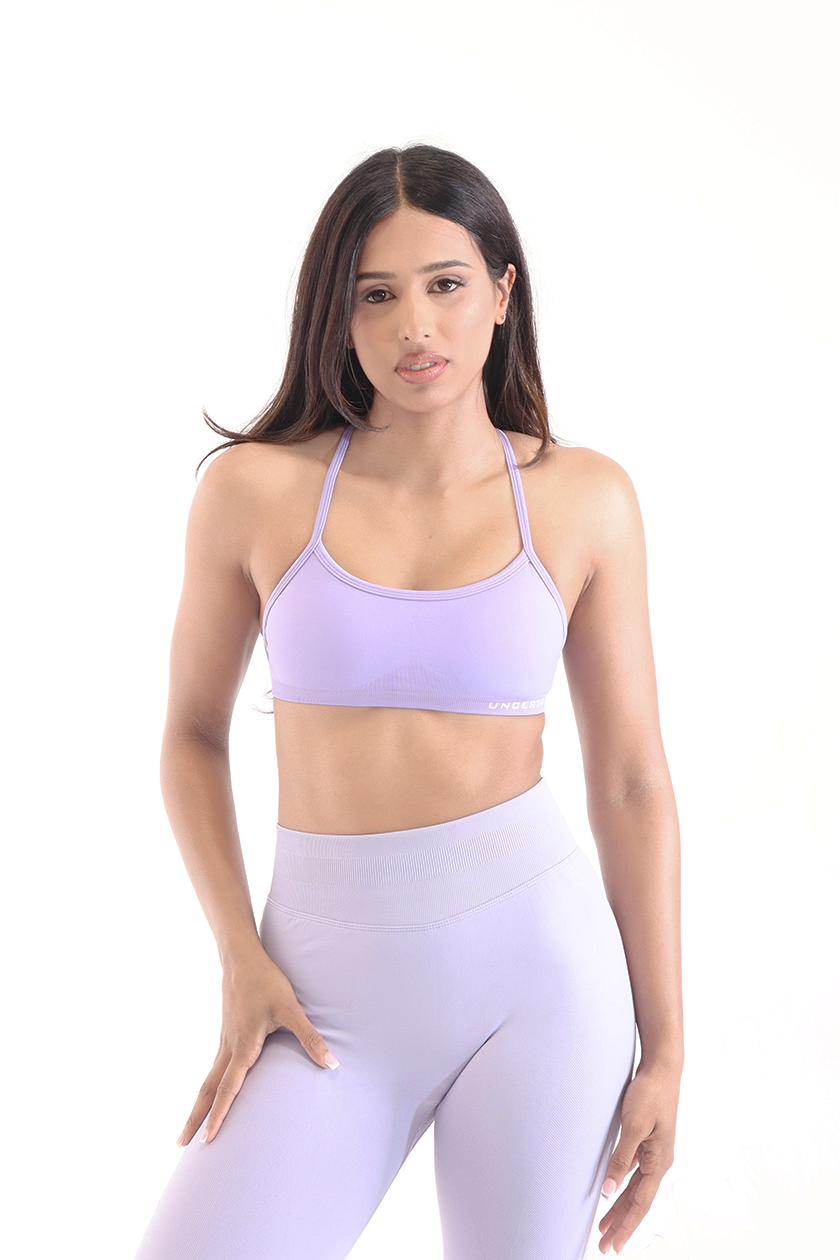 UC025 Align Strappy Sports Bra - Purple