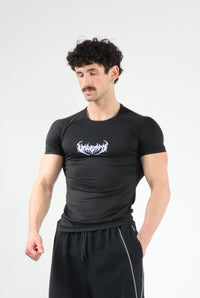 UC046 Void Compression Tee - Black/Blue