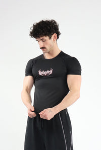 UC046 Void Compression Tee - Black/Red