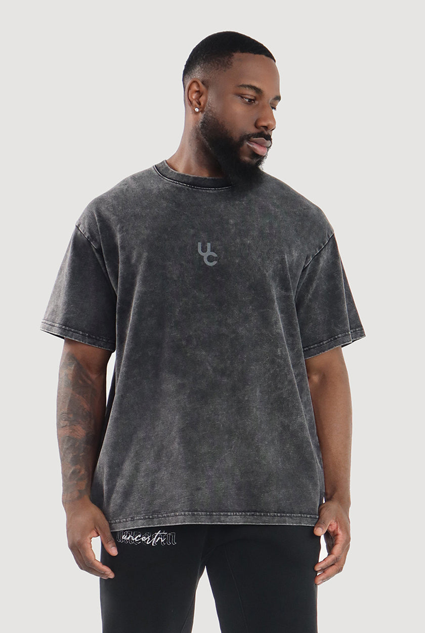 UC041 Foundation Oversized Tee - Black Wash