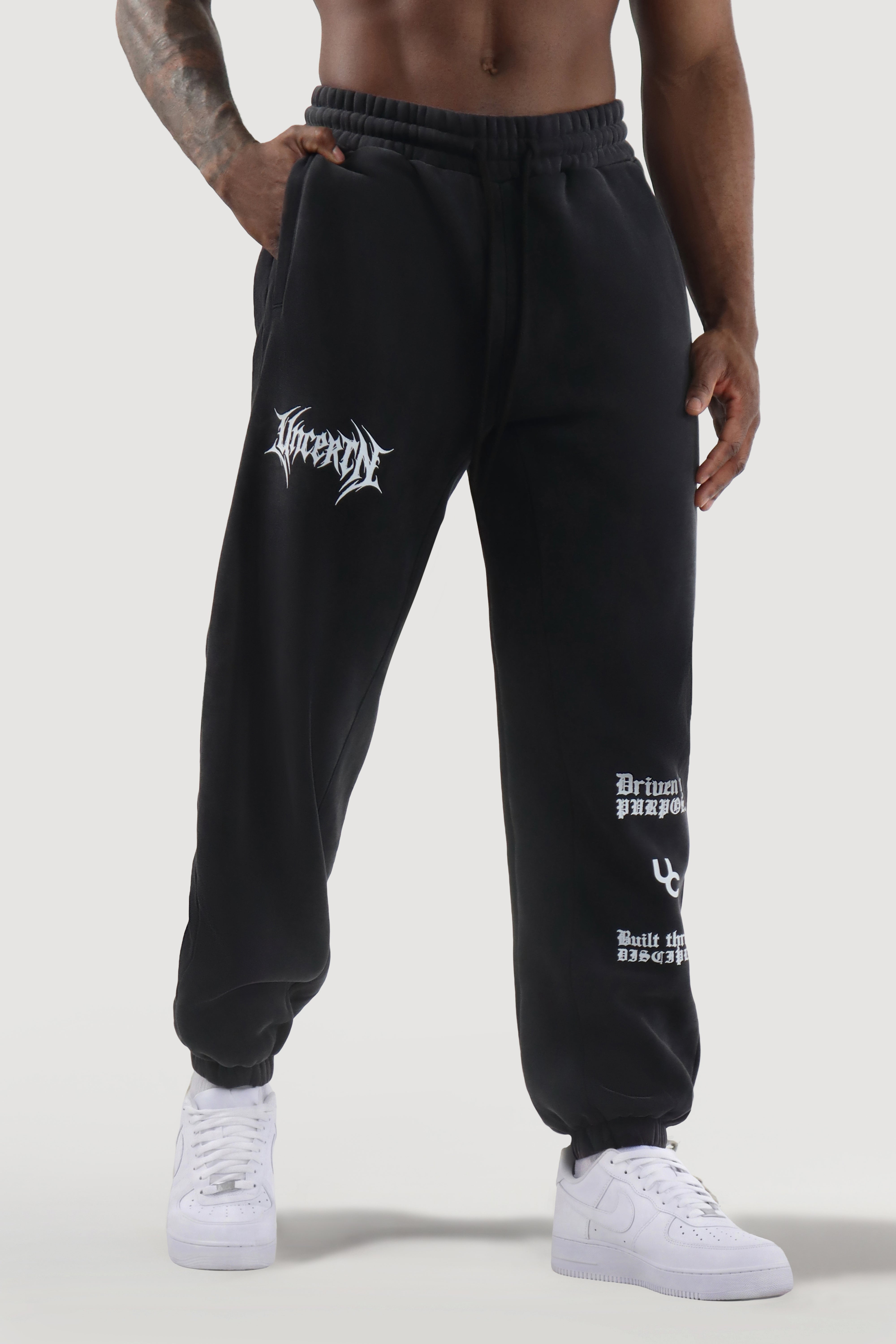 UC049 Rise Joggers - Black Wash