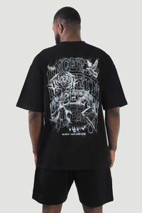 UC058 Repeat Oversized Tee - Black