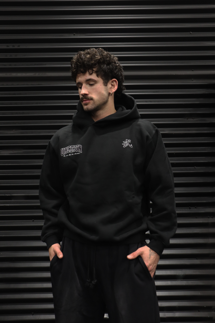 UC040 Samurai Oversized Hoodie - Black