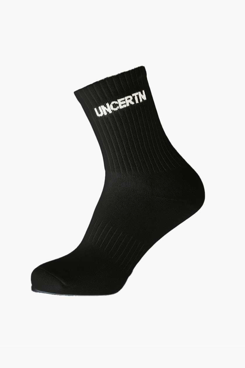 UC032 Everyday Crew Socks - Black (3 Pack)