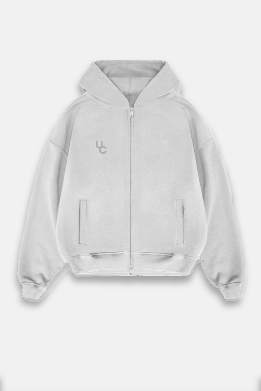 UC041 Foundation Oversized Zip Up - Grey