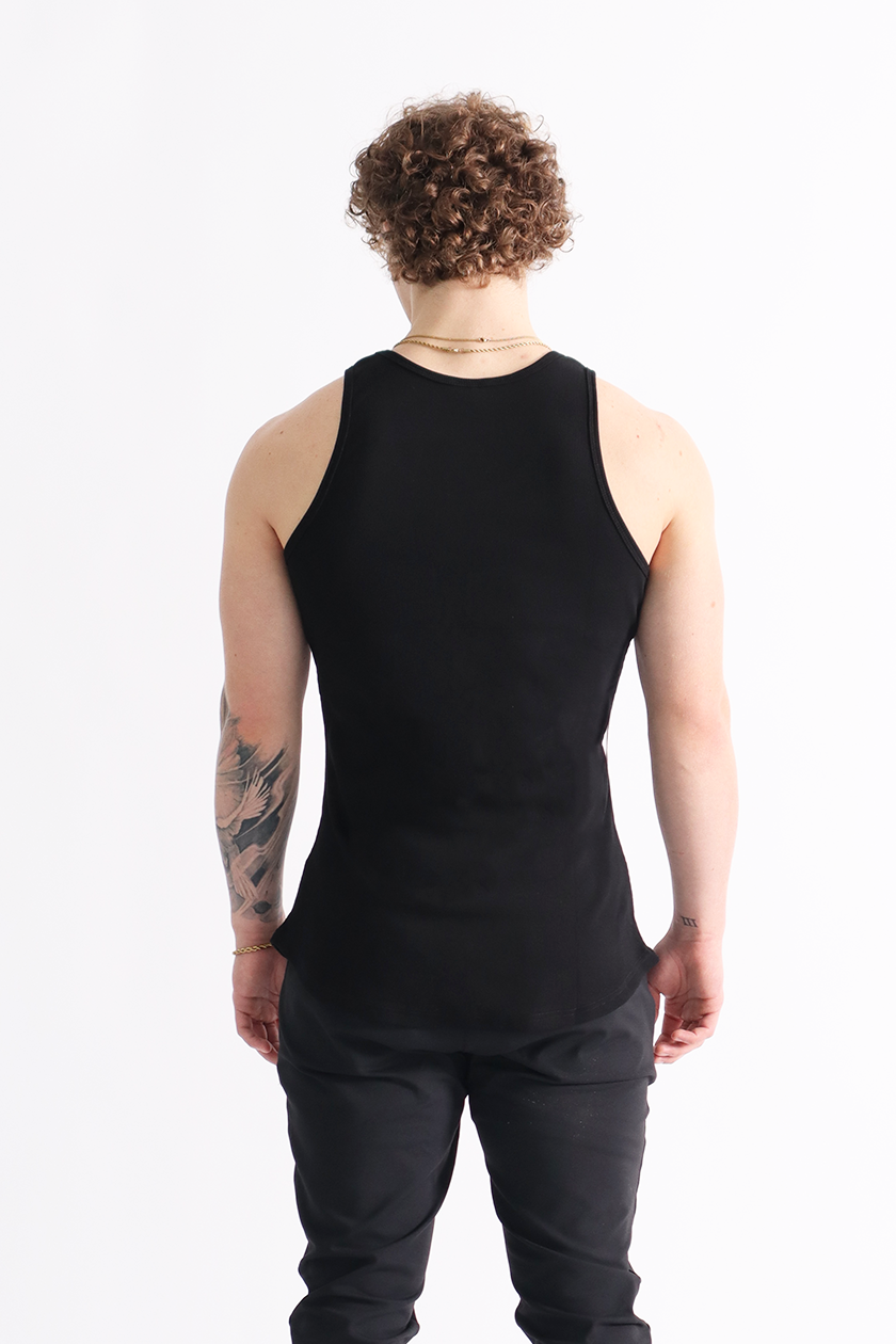 UC01 Arrival Ribbed Scoop Tank - Black